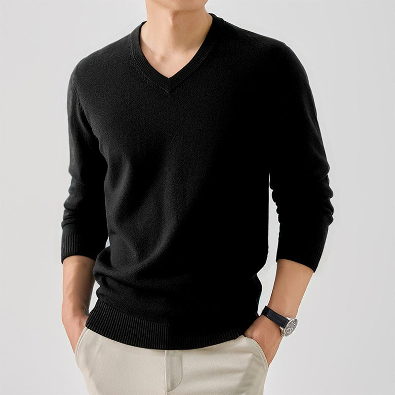 Herren modischer V-Ausschnitt Pullover Echoarchiv