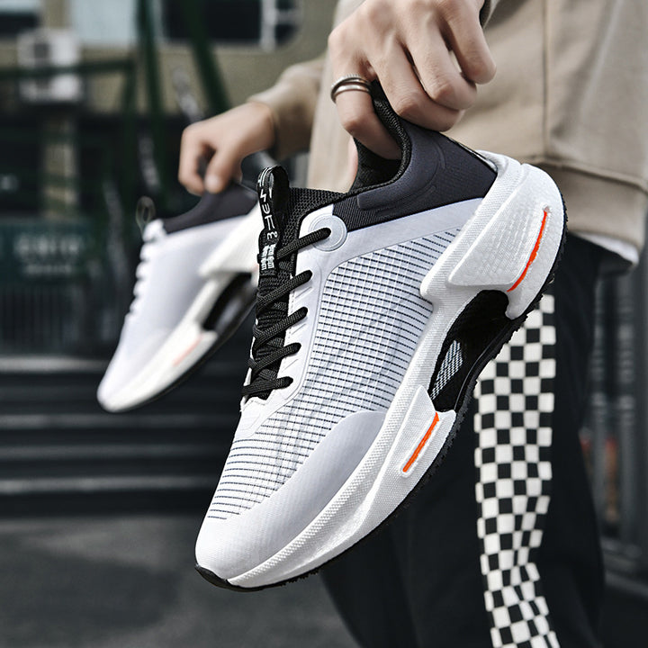 Unisex atmungsaktive Mesh-Runner mit gitterstruktur, stabilisierendem Mittelkeil und geteiltem Stabilisator – Norré