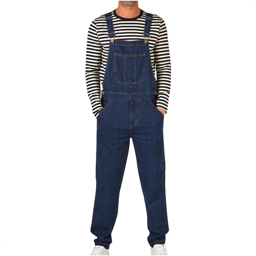 Herren JEchoarchivns Latzhose mit Taschen und verstellbaren Trägern