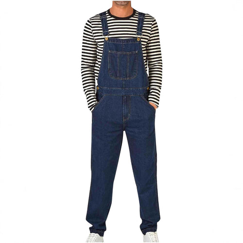 Herren JEchoarchivns Latzhose mit Taschen und verstellbaren Trägern