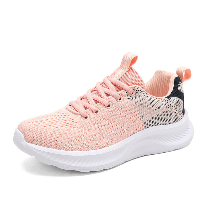 Damen nan ultraleichter Strick-Freizeitsneaker mit ergonomischer Dämpfungskernsohle und Zuglasche Echo Archiv