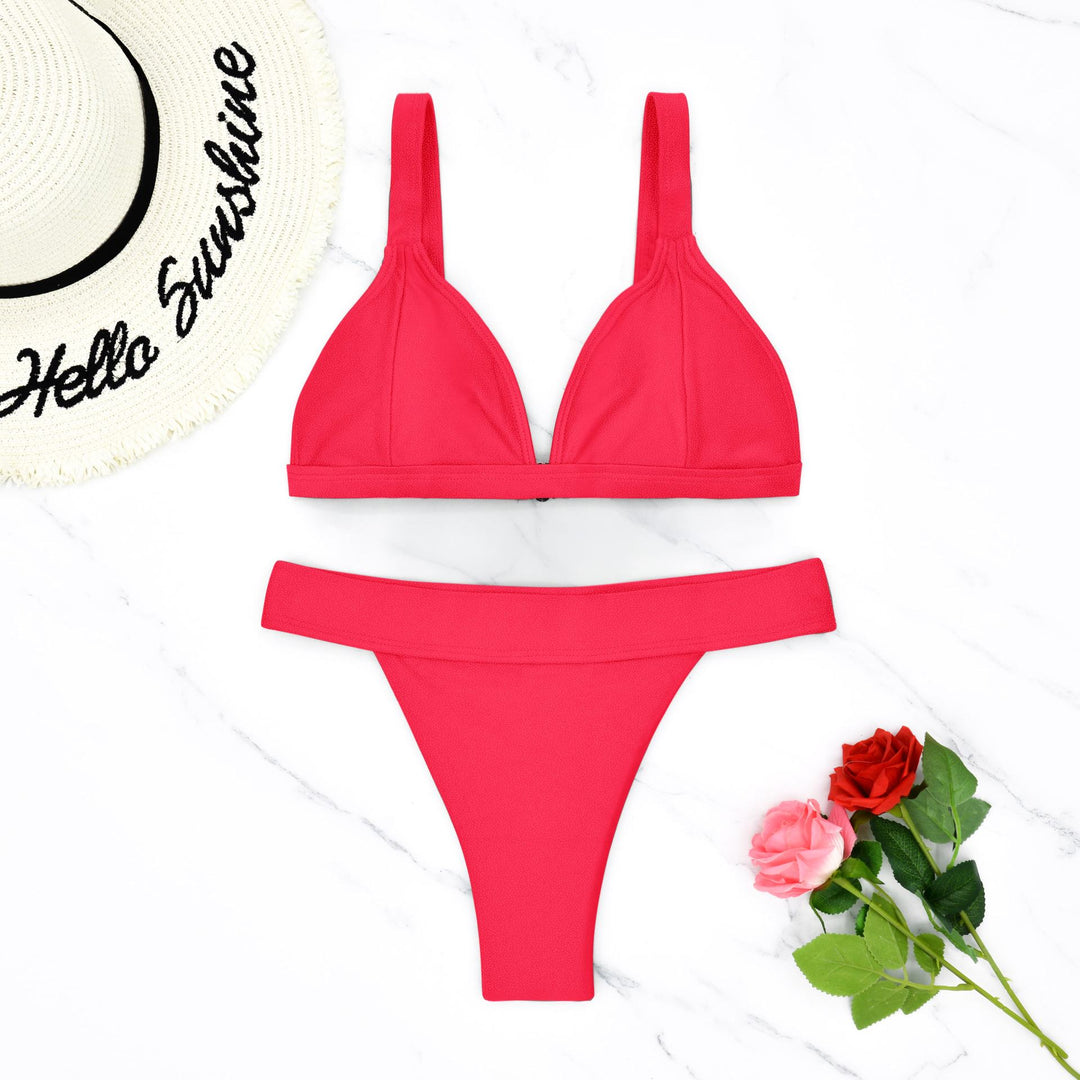 Damen Triangel-Bikini mit floralem Muster und verstellbaren Trägern Echo Archiv