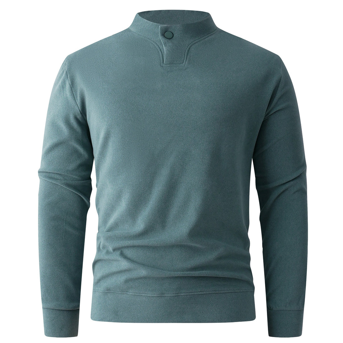 Herren Langarmshirt mit schmalem Stehkragen und Knopfverschluss Echo Archiv