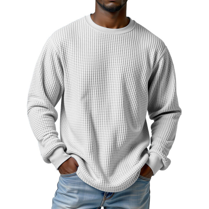 Herren Urbaner Pullover mit Waffelstruktur Echoarchiv
