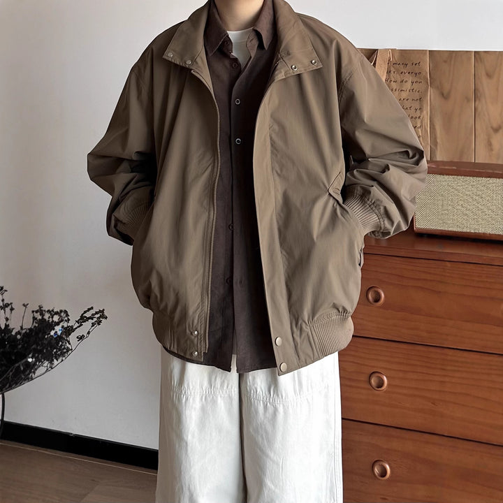 Herren lässige Übergangsjacke mit praktischem Reißverschluss Echoarchiv