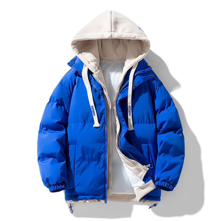 Herren Sportliche Outdoor-Daunenjacke mit verstellbarer Kapuze Echoarchiv