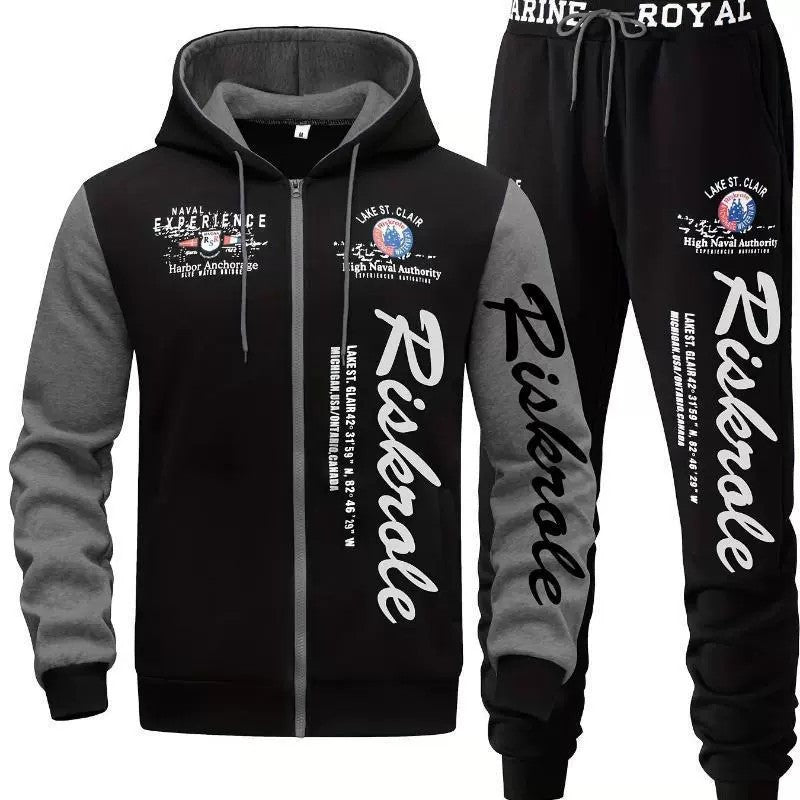 Herren Sportlicher Hoodie- und Jogginghosen-Set Echo Archiv