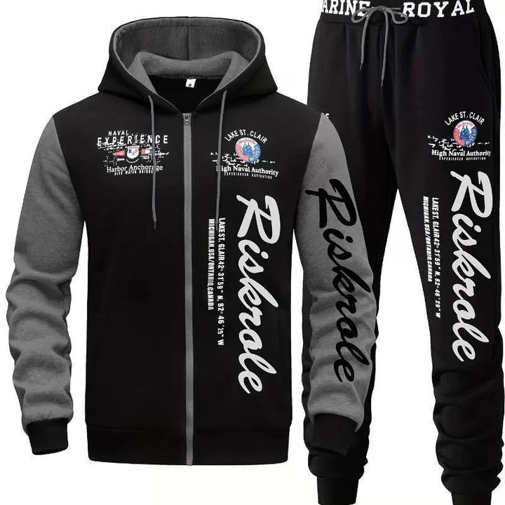 Herren Sportlicher Hoodie- und Jogginghosen-Set Echo Archiv