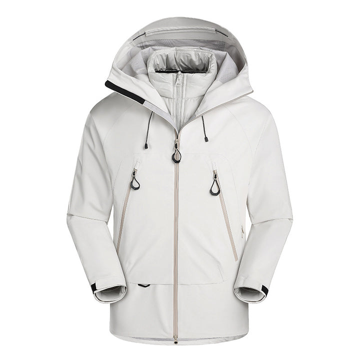 Herren wasserdichte Softshell-Jacke mit herausnehmbarer Stepp-Innenjacke Echoarchiv