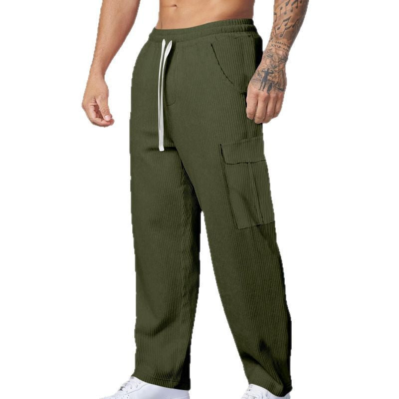 Herren lässige Cargo-Hose mit elastischem Bund und praktischen Taschen Echoarchiv