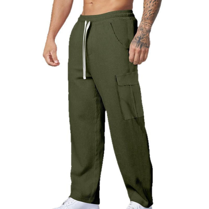 Herren lässige Cargo-Hose mit elastischem Bund und praktischen Taschen Echoarchiv
