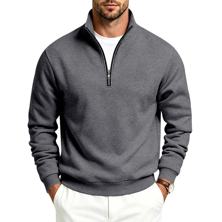 Herren Halbzip-Sweatshirt mit Troyerkragen und weicher Fleece-Innenseite – Norvane