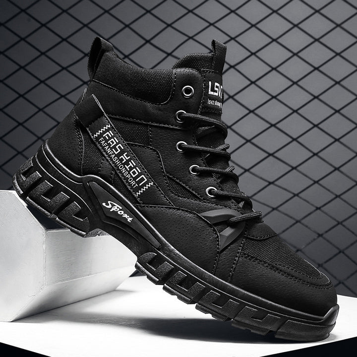 Herren robuste hochgeschnittene Utility-Boots mit Cordura-Einsätzen verstärkter Zehenkappe und stoßdämpfender Offroad-Sohle – Tavélo