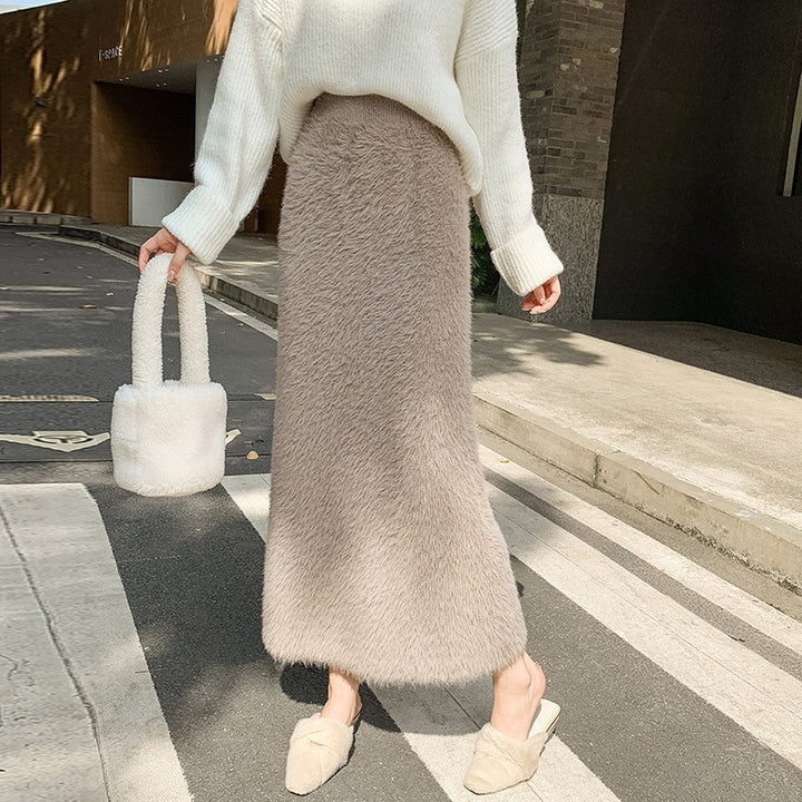 Damen Elegante Maxiskirt mit hohem Bund Echo Archiv