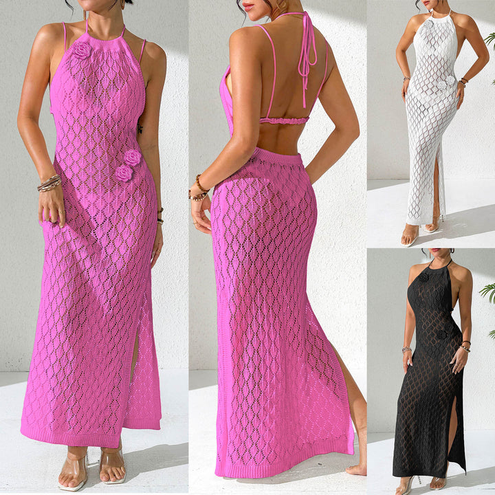 Damen eleganter Häkel-Maxikleid Echo Archiv