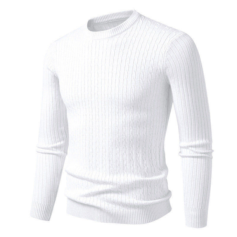 Herren Grobstrickpullover mit elegantem Zopfmuster Echoarchiv