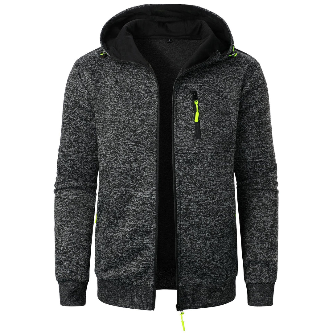 Herren Sportliche Kapuzenjacke mit innovativem Strukturdesign und praktischen Taschen Echoarchiv