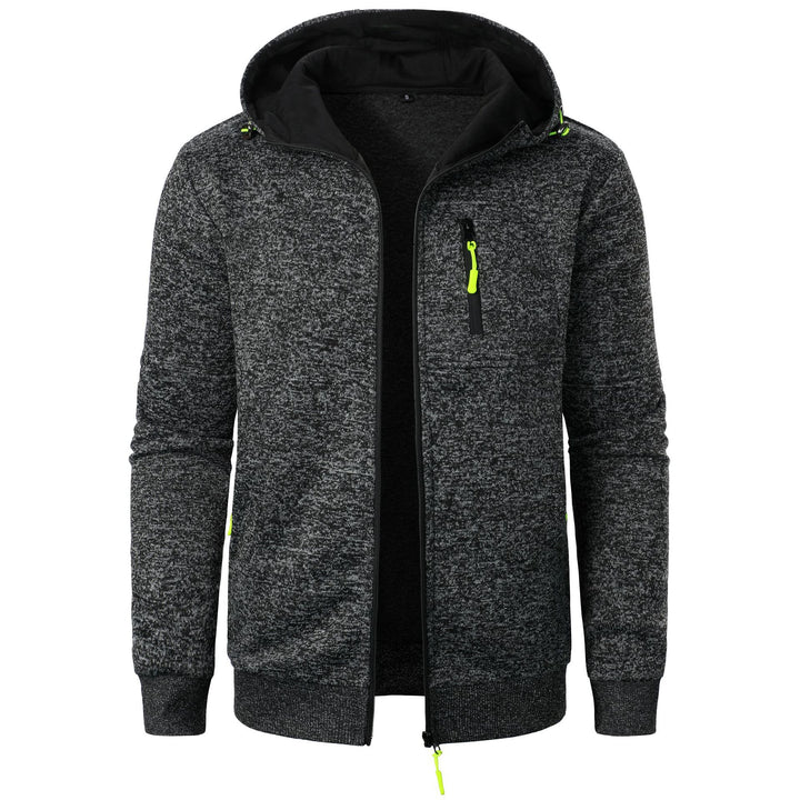 Herren Sportliche Kapuzenjacke mit innovativem Strukturdesign und praktischen Taschen Echoarchiv
