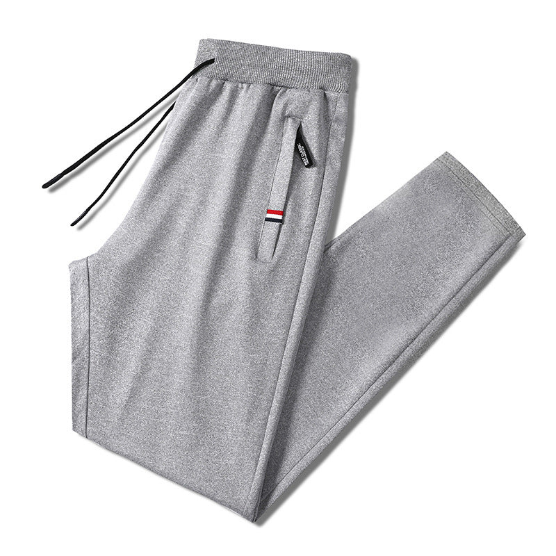 Herren Slim-Fit Jogginghose mit elastischem Rippbund, Kordelzug und Reißverschlusstaschen Echo Archiv