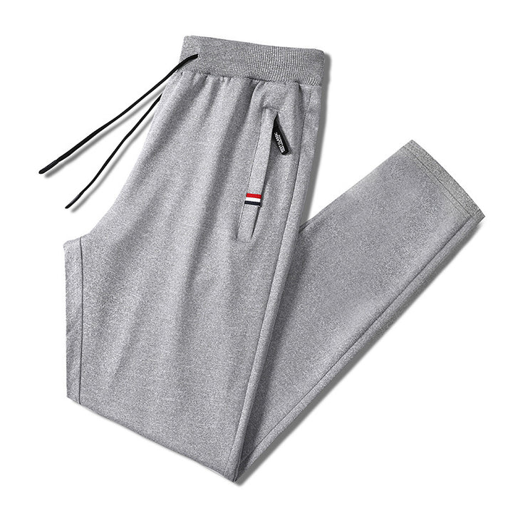 Herren Slim-Fit Jogginghose mit elastischem Rippbund, Kordelzug und Reißverschlusstaschen Echo Archiv