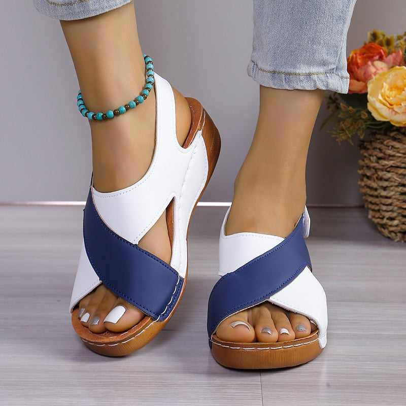 Damen Komfort-Slingback-Sandalen mit gepolstertem Fußbett und Klettverschluss – Sorelia