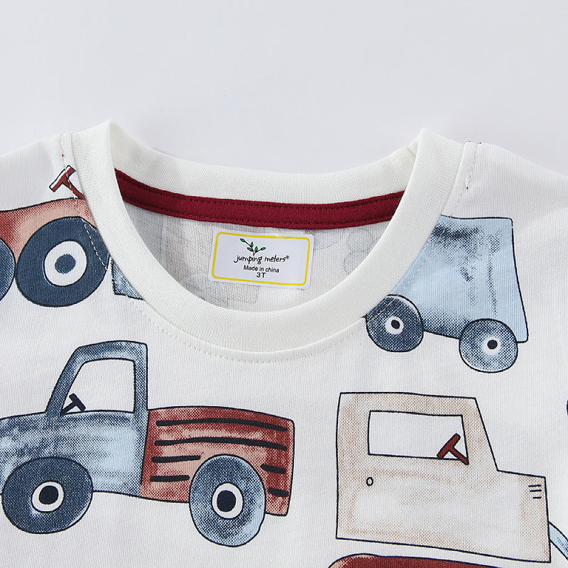 Kinder T-Shirt mit buntem Baustellenmotiv Echo Archiv