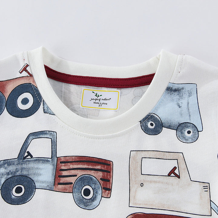 Kinder T-Shirt mit buntem Baustellenmotiv Echo Archiv