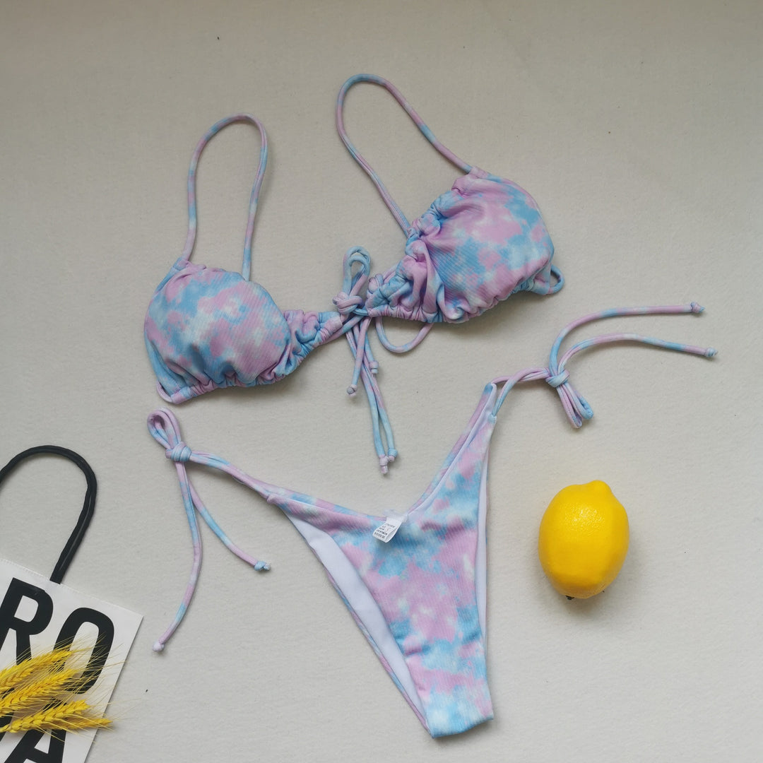 Damen Triangel-Bikini mit regulierbaren Bindebändern Echo Archiv
