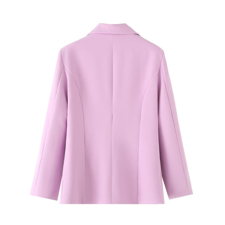 Damen nan taillierter Blazer mit Kellerfalten und Ein-Knopf-Verschluss Echo Archiv