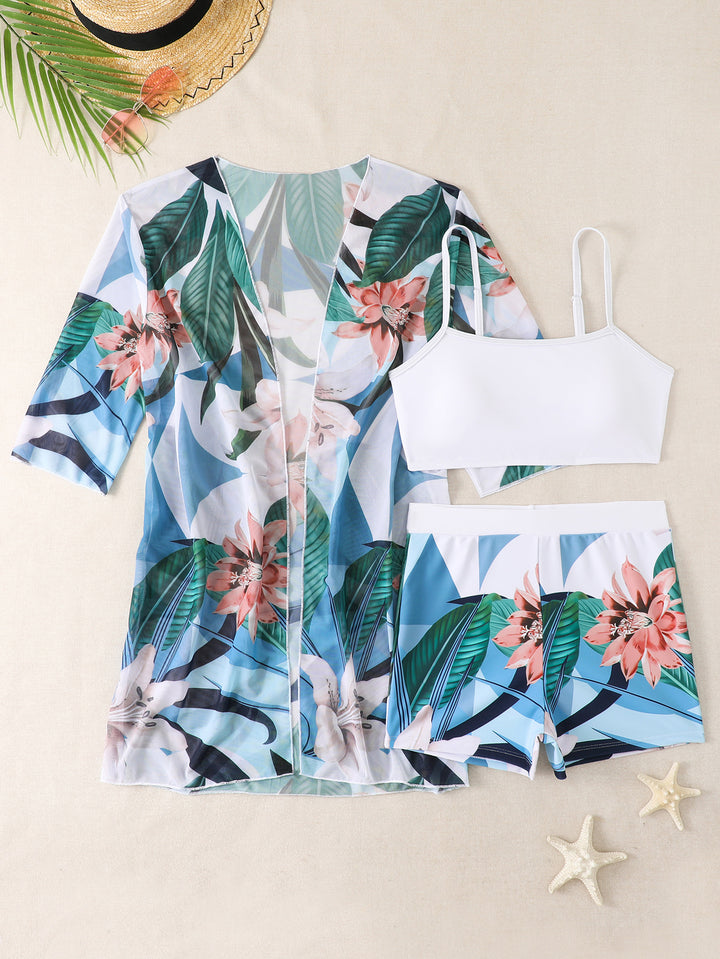 Damen Strandoutfit mit floralem Muster Echo Archiv