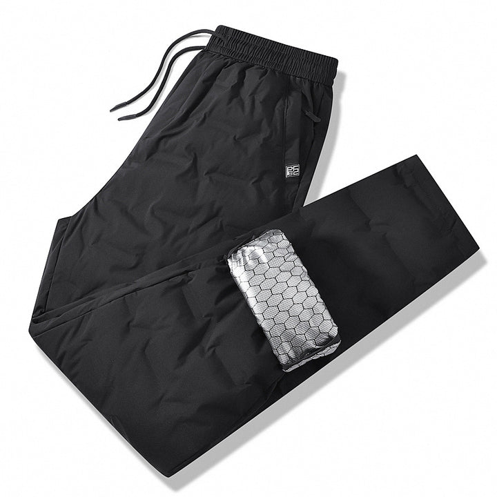 Herren Gepolsterte Thermohose mit Steppung, elastischem Bund und Reißverschlusstaschen Echo Archiv