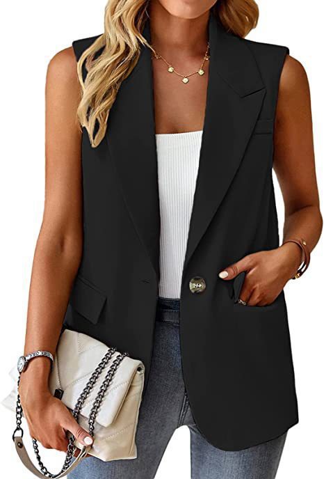 Damen Stylischer Blazer-Weste Echoarchiv