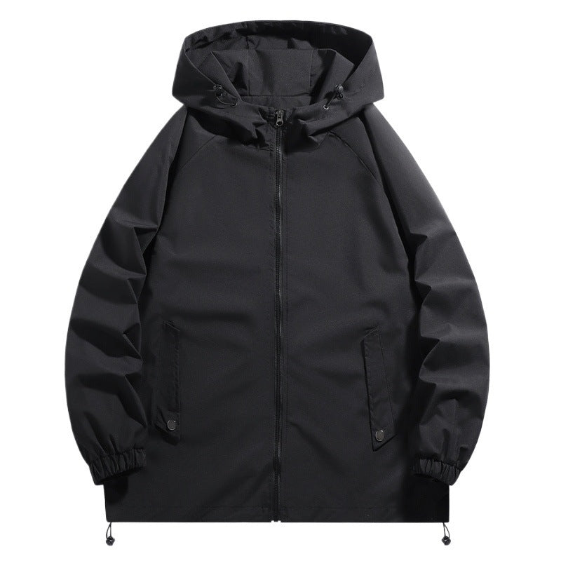 Herren Funktionsjacke mit verstellbarem Kapuzenkragen und elastischen Ärmelbündchen Echoarchiv