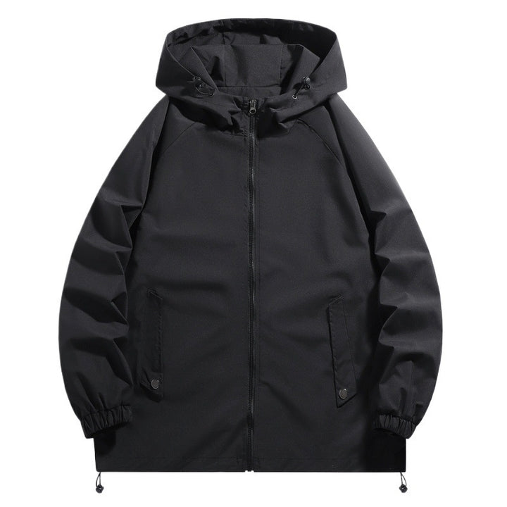 Herren Funktionsjacke mit verstellbarem Kapuzenkragen und elastischen Ärmelbündchen Echoarchiv