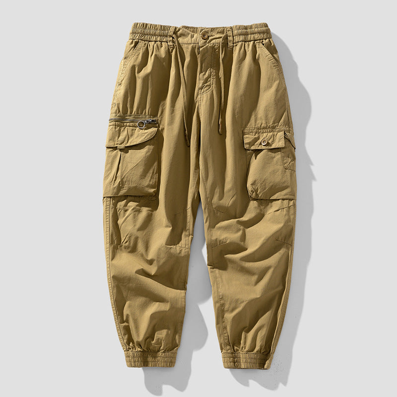 Herren Cargo-Jogger mit Reißverschluss-Utilitytasche, Schlüsselring und elastischem Tunnelzugbund Echo Archiv