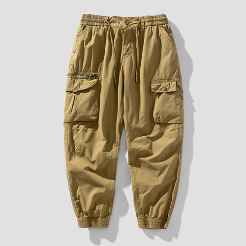 Herren Cargo-Jogger mit Reißverschluss-Utilitytasche, Schlüsselring und elastischem Tunnelzugbund Echo Archiv
