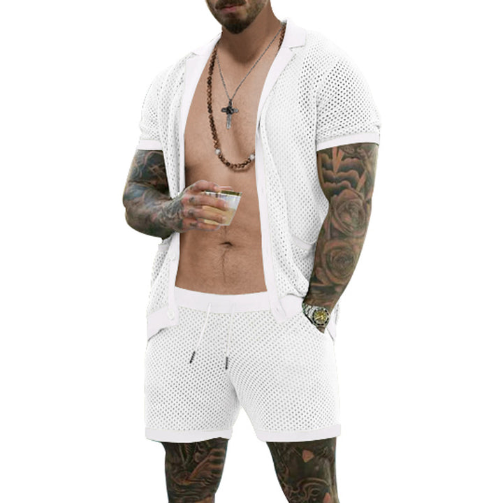 Herren lässiges Netzsport-Outfit im Sommerstil Echoarchiv