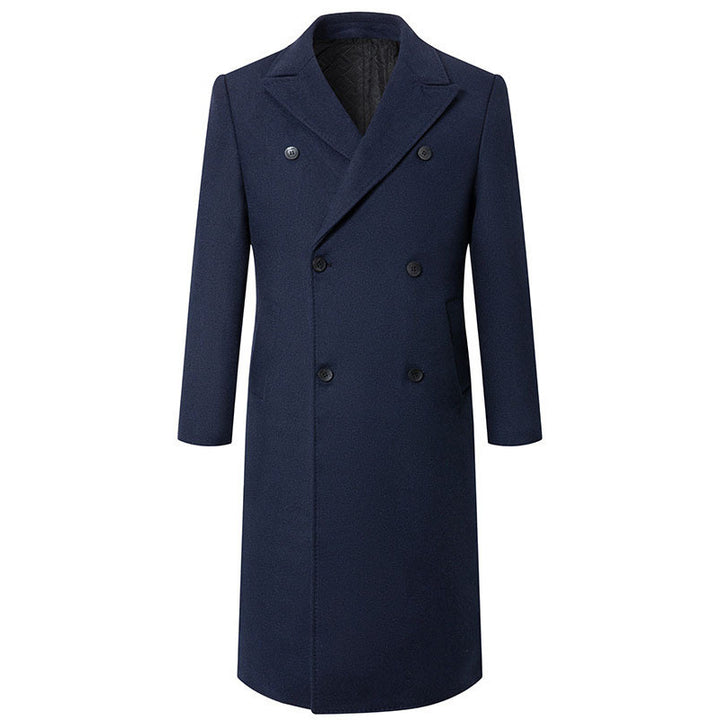 Herren eleganter, schwerer Wollmantel Echoarchiv