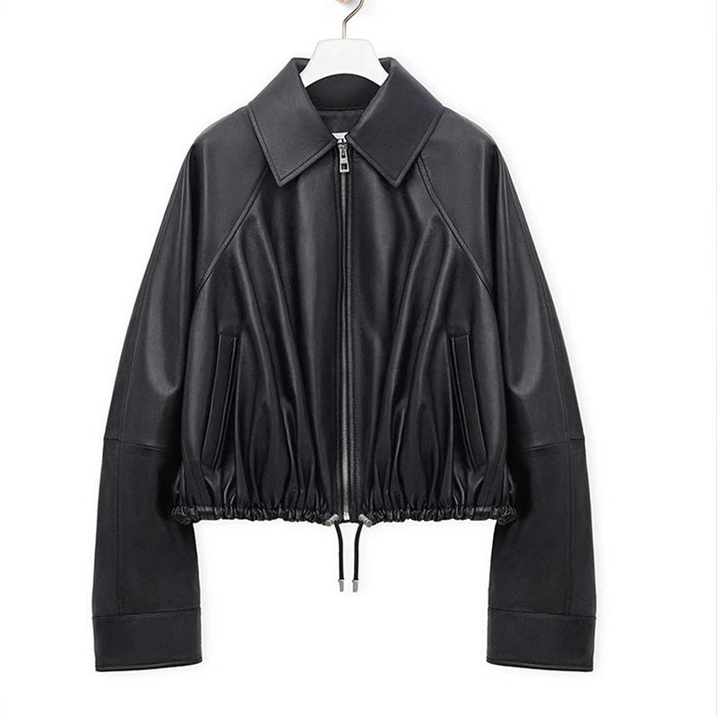 Damen Urbaner Stil Lederjacke Echo Archiv