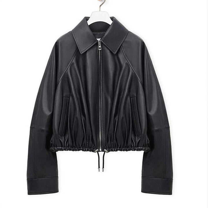 Damen Urbaner Stil Lederjacke Echo Archiv