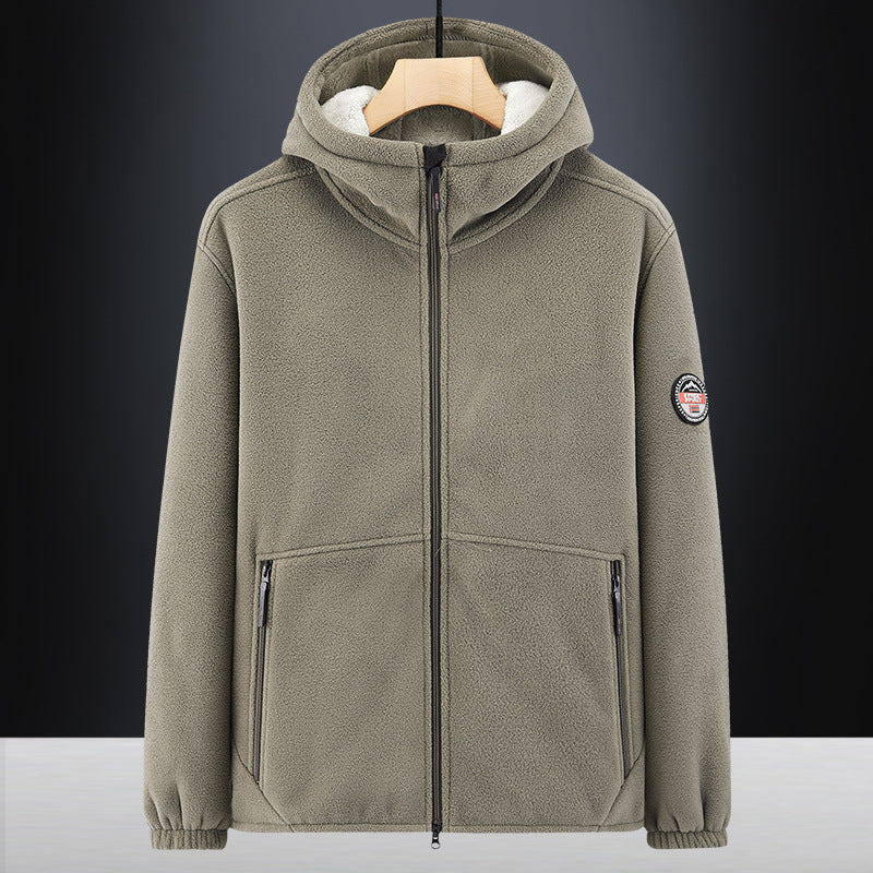 Herren Fleecejacke mit Kapuze Echo Archiv