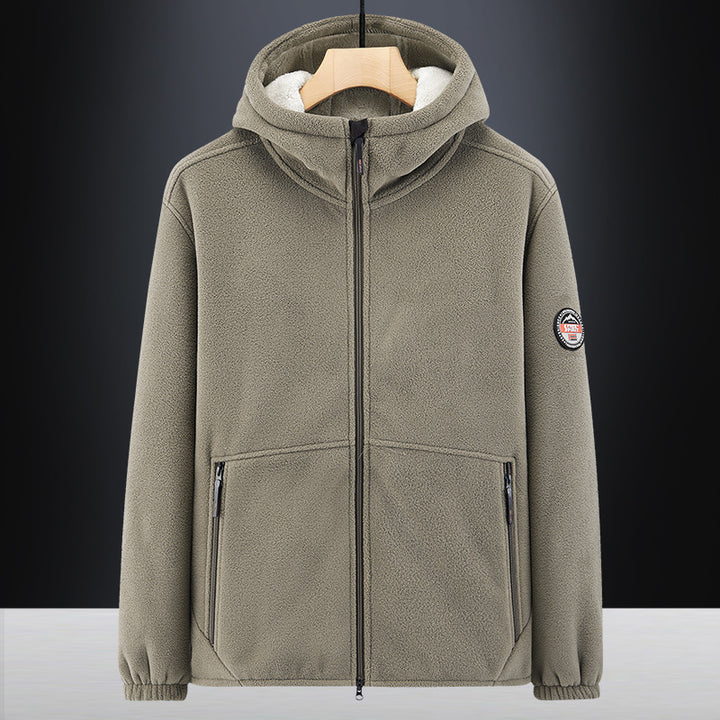 Herren Fleecejacke mit Kapuze Echo Archiv