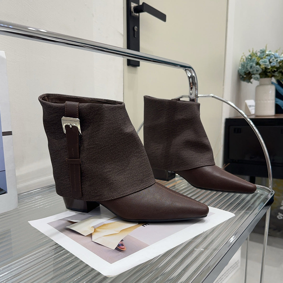 Damen Modische Stiefeletten mit elegantem Wickeldesign Echo Archiv
