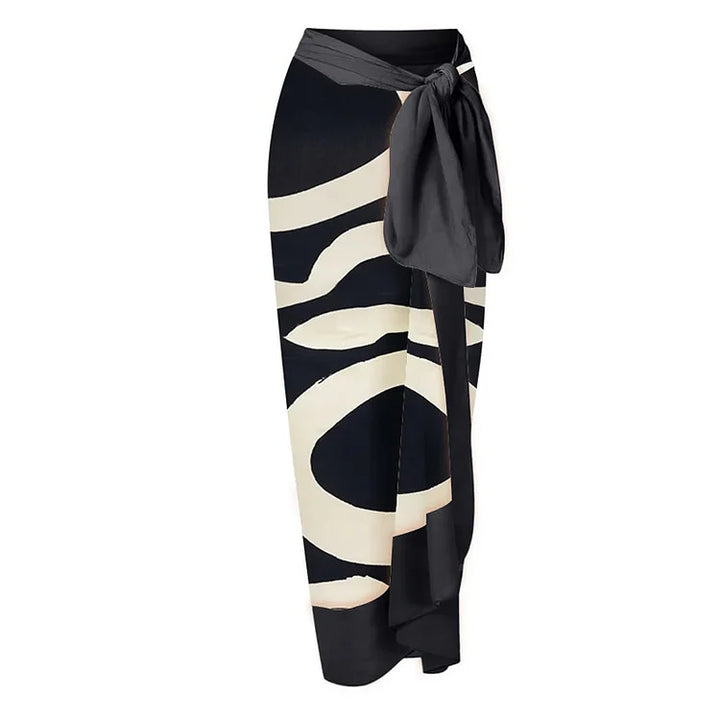 Damen Bikiniset mit asymmetrischem Oberteil und elegantem Wickelrock Echo Archiv
