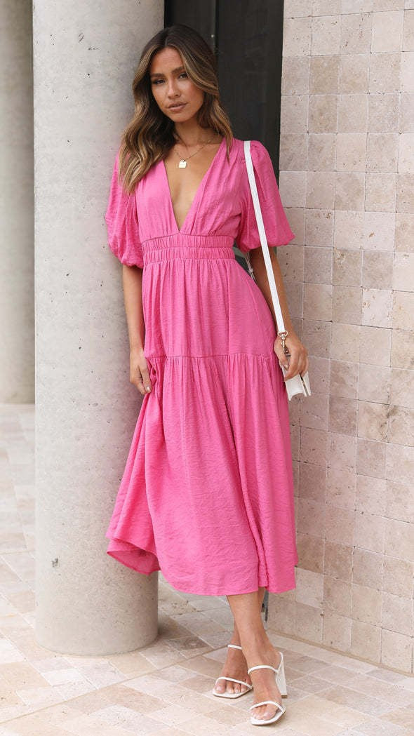 Echoarchiv | Taillierter Midikleid
