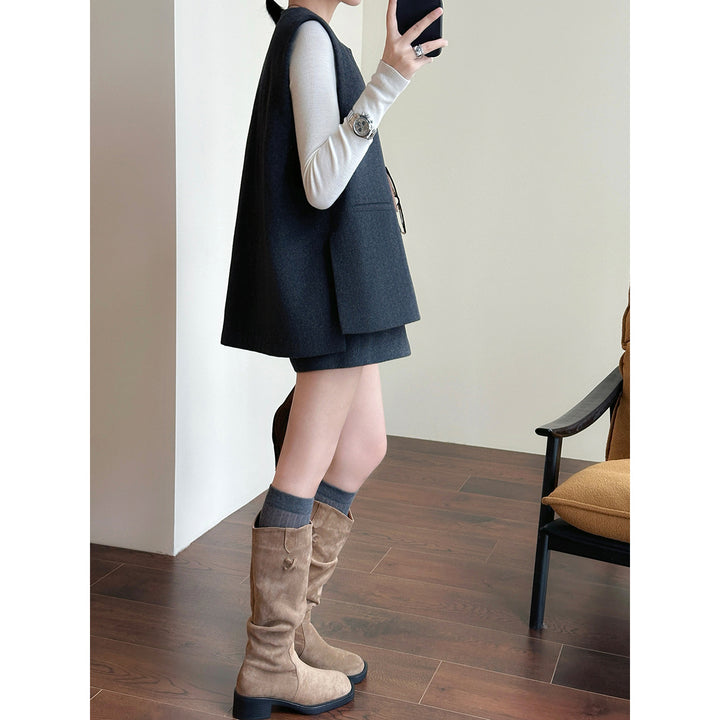 Damen Elegante Weste aus feinem Stoff Echoarchiv