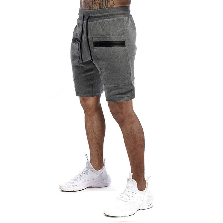 Herren Sportliche Shorts mit verstellbarem Bund und seitlichen Reißverschlusstaschen Echoarchiv