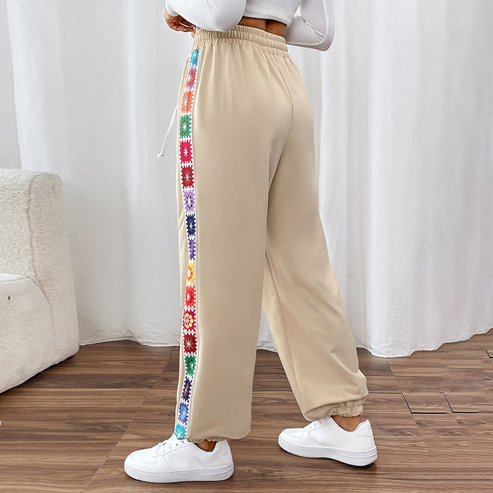 Damen Jogginghose mit buntem Seitenmuster Echo Archiv