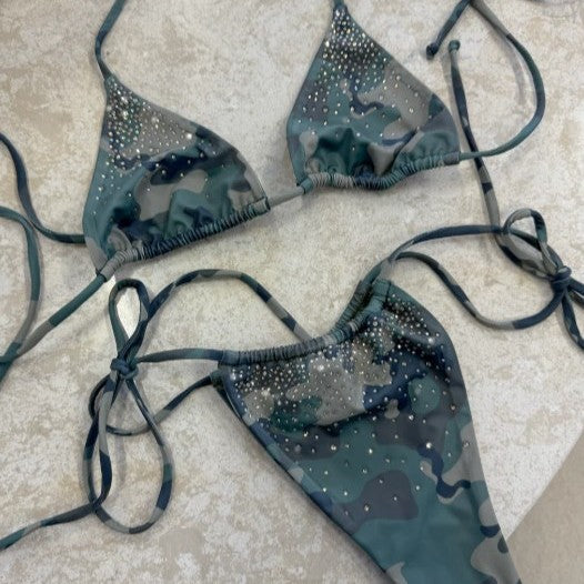 Damen Triangel-Bikini mit schimmernden Details Echo Archiv