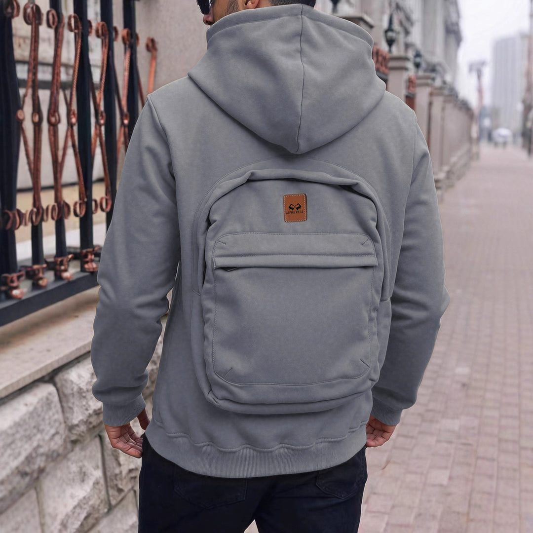 Herren Modische Kapuzenjacke mit praktischen Taschen Echo Archiv